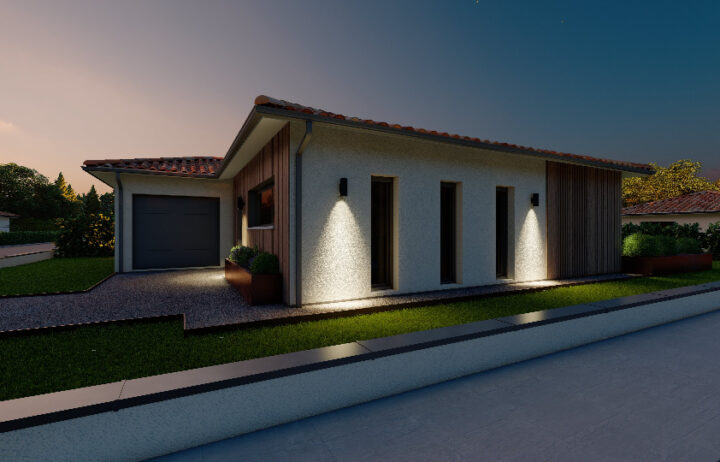 votre maison de 86m2 sur un terrain de 445m2 sur la commune de La Lande-de-Fronsac au prix de 249000€ avec Alpha Constructions
